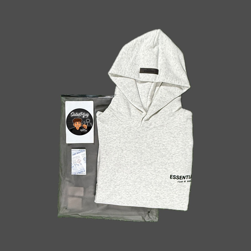 Fear Of God Essentials Light Oatmeal SS22 Hoodie - Picture 3 of 12